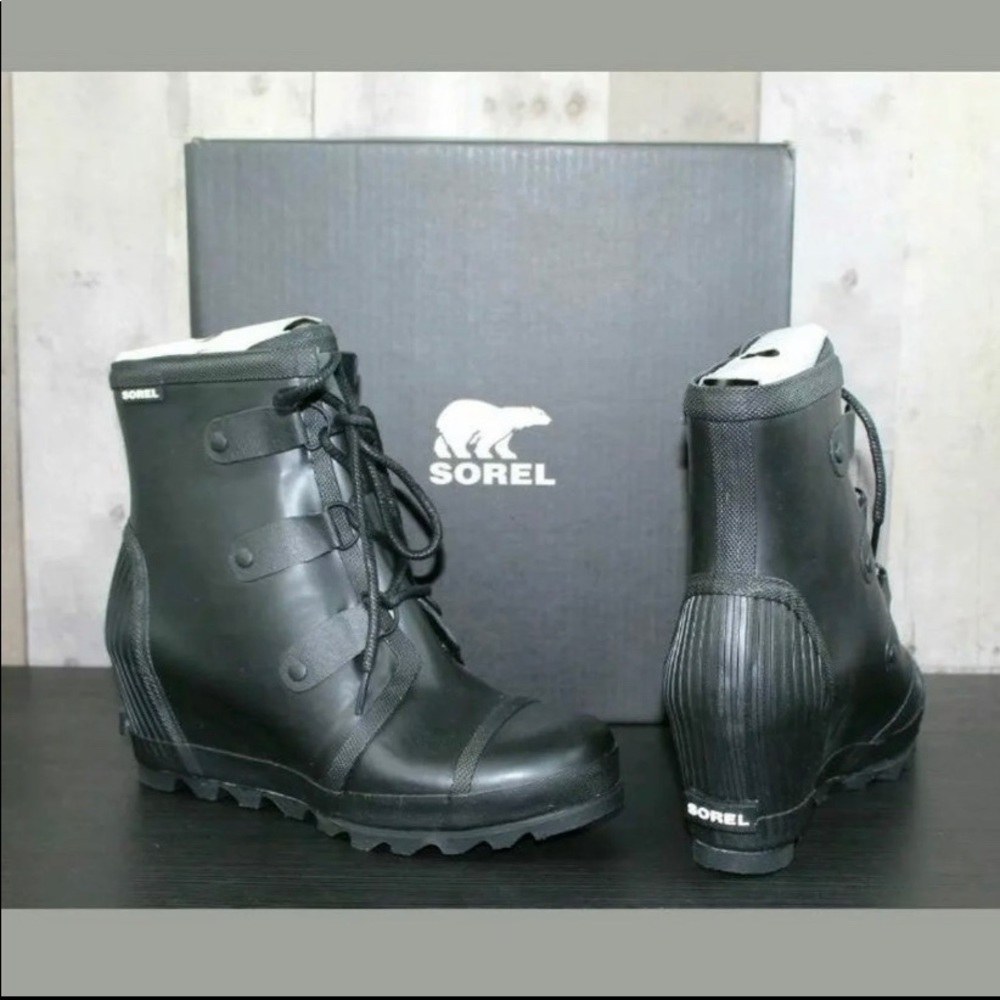 Sorel Joan Rain Wedge sz 12 NEW In Box